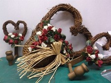 Set of 3 heart wall decor