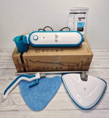 Russell Hobbs RHSM1001 Steam & Clean Bodenwischer Weiß & Blau 1416W