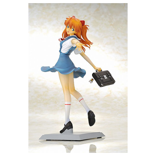 EVANGELION - Asuka School Uniform Ver. 1/6 Completed Coldcast Statue Aizu