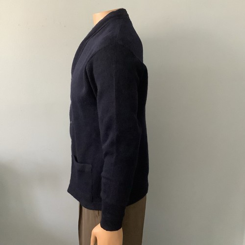 Vintage Early 1950’s Interlock Sportswear Navy Wool Nylon Cardigan SzM Sold ASIS - Picture 6 of 10