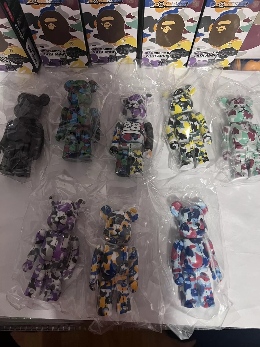 BE@RBRICK 100% bape camo 28th anniversary series #1