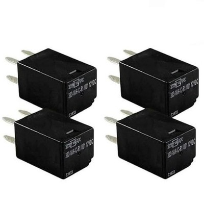4 Pack Automotive Purpose Relays 303-1AH-C-R1-U01-12VDC for Cooling Fan Relay