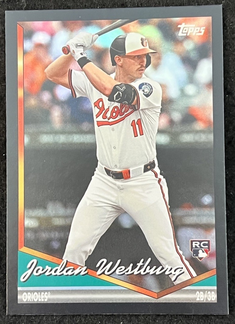 2024 Topps Archives - Black Foil Parallel #235 - RC - Jordan Westburg - Orioles