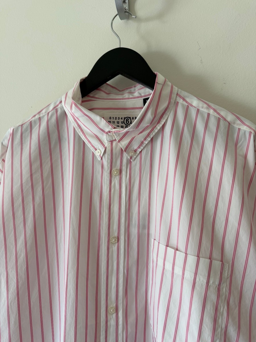 Supreme x MM6 Maison Margiela Stripe Button Up Shirt - Size XL