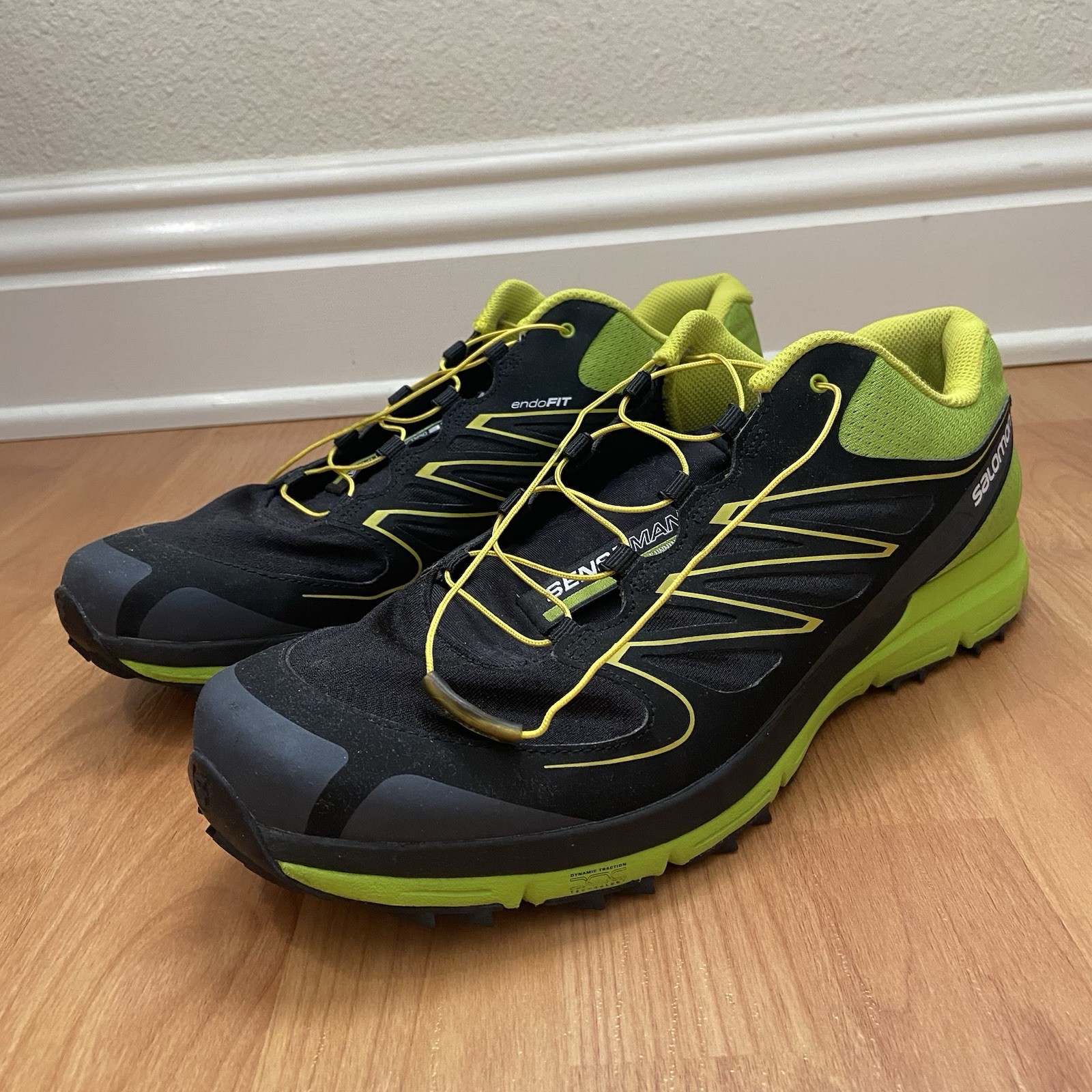 Scarpe Salomon uomo Sense Mantra escursionismo outdoor taglia 11 5 NO dispositivo di legatura bloccaggio