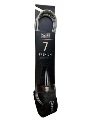 OCEAN&EARTH Surf Leash 7' Premium 3,0m  LP70XT weiß / schwarz One XT Leash NEU