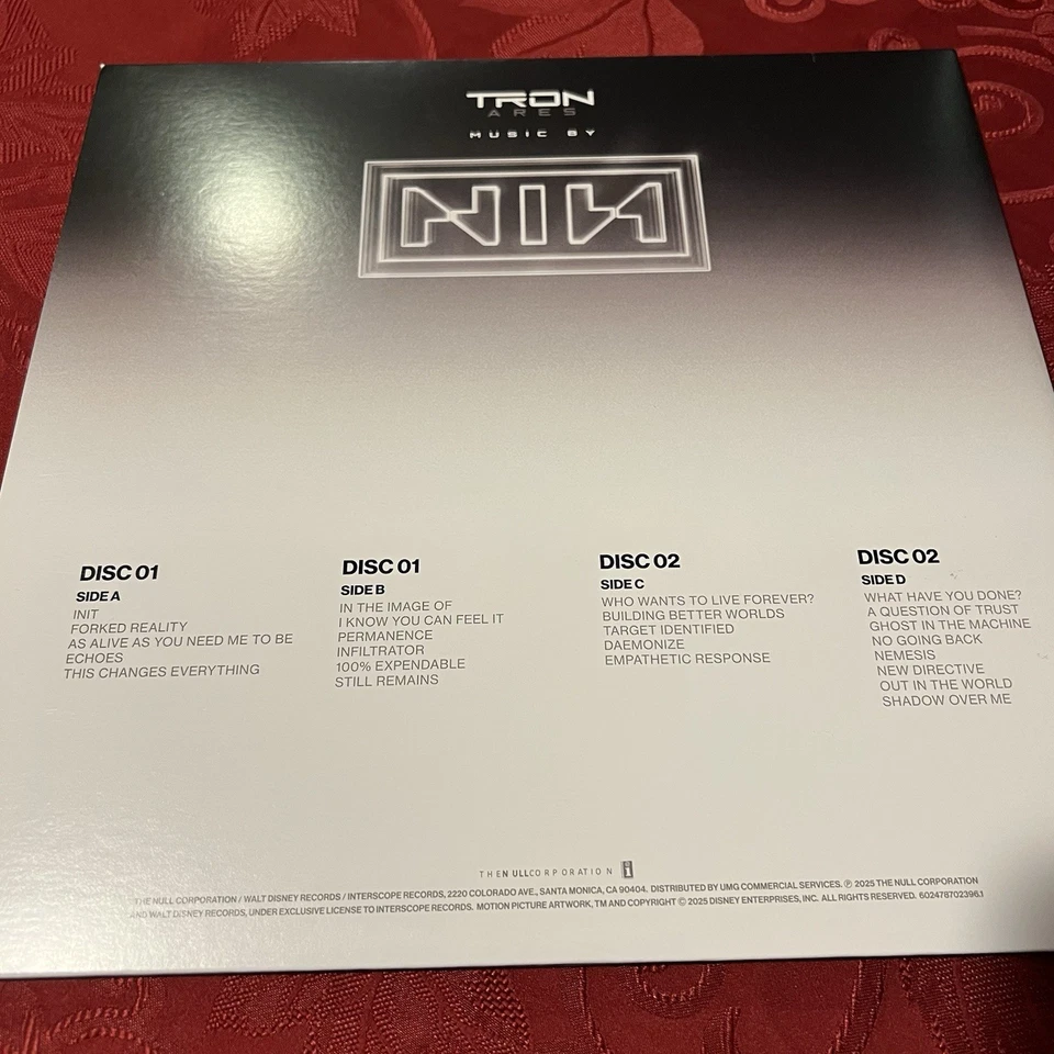 Nine Inch Nails – Tron: Ares (Soundtrack) - White 2 x LP Vinyl Records 12" - NEW - Image 2 of 4