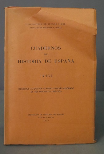 CUADERNOS HISTORIA ESPAÑA LV-LVI