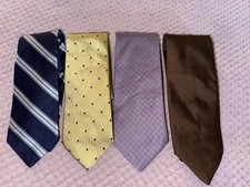 4 NWT Brooks Brothers Men  s Silk Tie  s Variety of Color  Designs USA