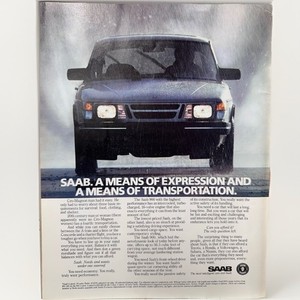 1986 SAAB 900 Original Advertisement Print Ad Art Car Ad Auto Wall Art Promo