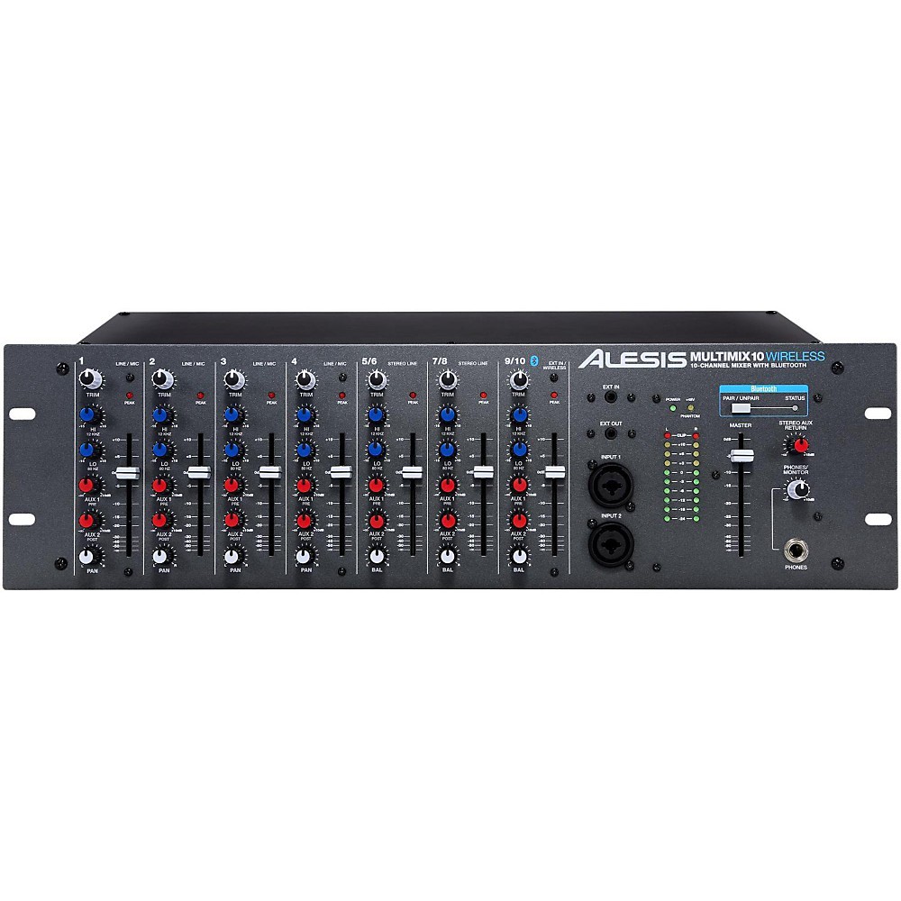 Беспроводной 10-канальный стационарный микшер Alesis MultiMix 10 с беспроводной связью Bluetooth