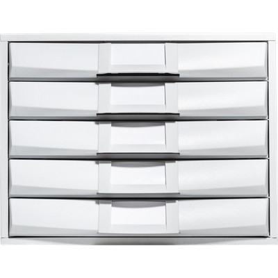 Exacompta Schubladenbox THE BOX 5 geschlossene Schubladen Lichtgrau 222040D