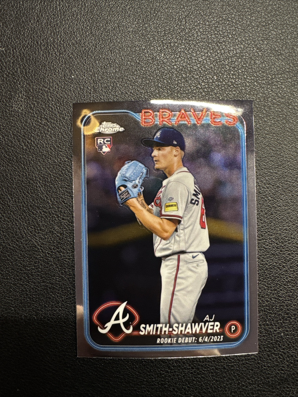 2024 Topps Chrome Update AJ Smith-Shawver RC Atlanta Braves USC87