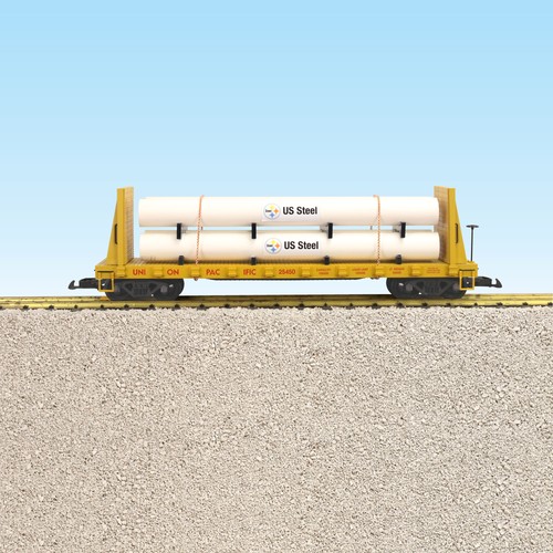Trenes EE. UU. R17604B G CSX vagón plano de carga de tubería #12250 | Zustand: New