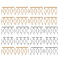 20 Pcs Small Comb Clips for Women Craft Making Hair Combs Alloy Side Pin