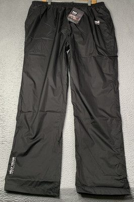 New Helly Hansen Workwear Pants Mens Size 2XL Black Helly Tech Waterproofness
