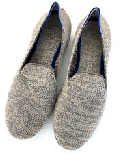 ROTHYS Womens The Loafer Ballet Flat Sz 8 Heather Gray Knit Round Toe SlipOn EUC