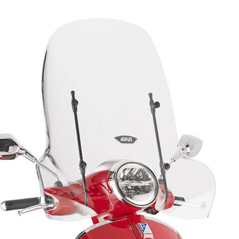 Pare-Brise Haut Transparent GIVI 104a Spécifique pour Piaggio Vespa LX / GTS /