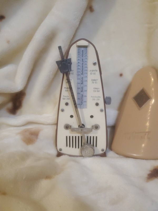Wittner Taktell Piccolo Metronome Brown Made In Germany  Working art deco