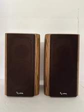 Infinity RS1001 Compact Bookshelf Speakers Wooden Great Shape but need reformed 
