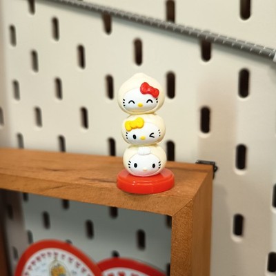 HELLO KITTY Chinese Steamed Bun Stack 1.75'' Mini Figure Choco Egg Sanrio Japan