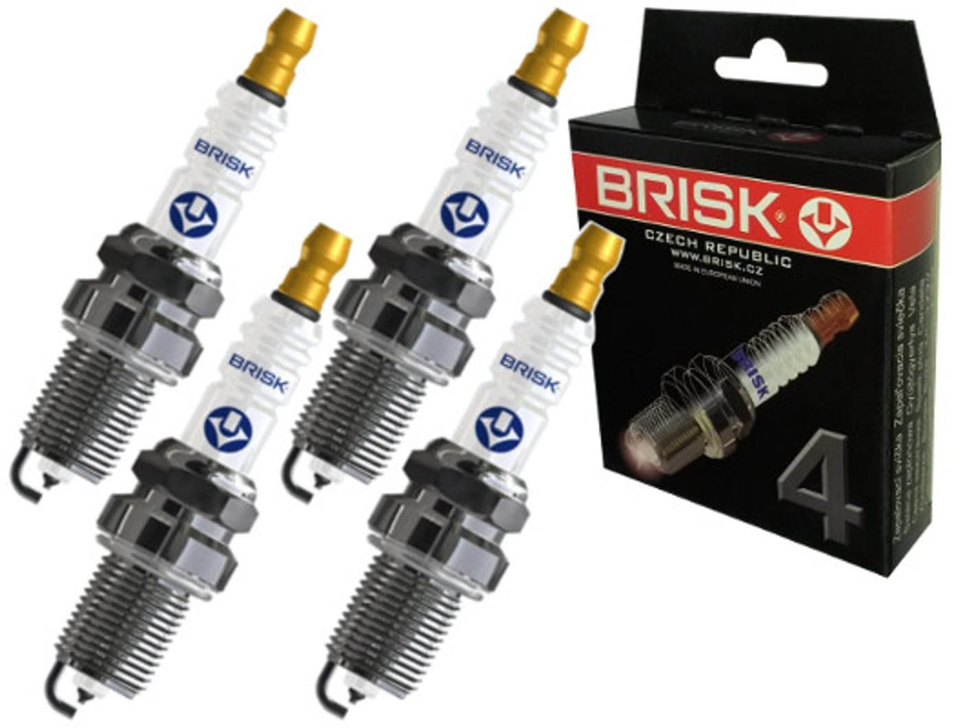 BRISK Platin DR15YP-1 1401 Candele d'accensione, set di 4 (M8y)