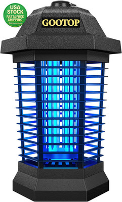 Bug Zapper Outdoor Electric Fly Mosquito Killer 4200V Black ABS Plastic