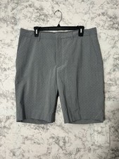 UNIQLO Mens Chino Dress Shorts Gray Tiny Star Print Size L  EUC