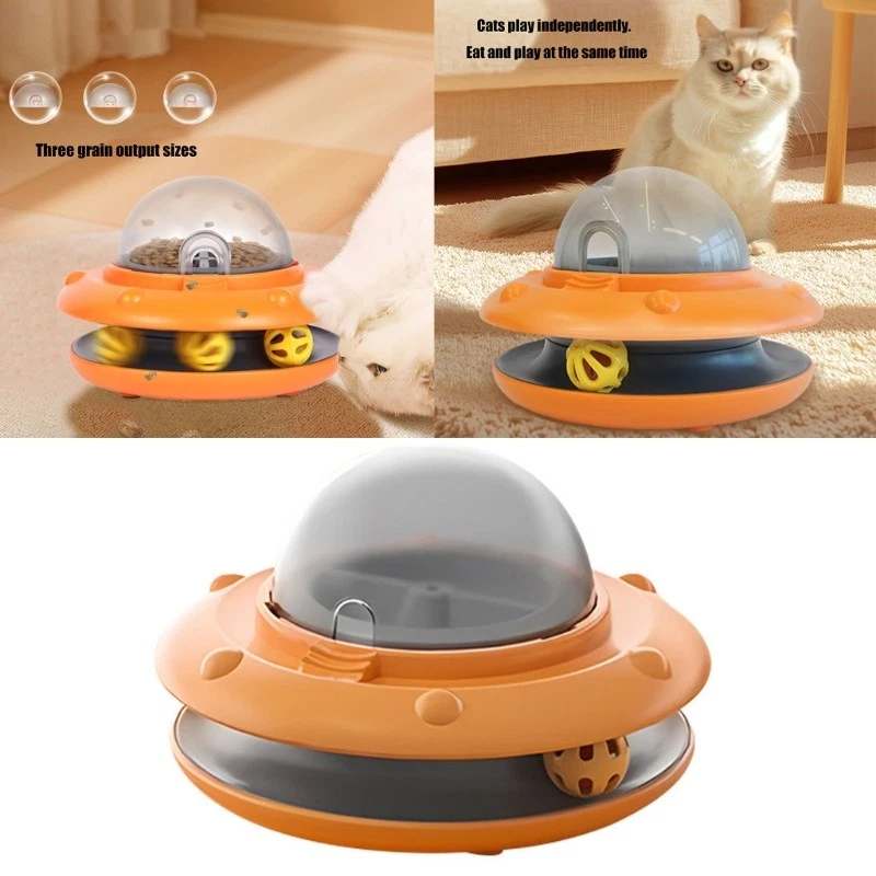 Automatic Sensors Cats Toy Slow Feeders With Treat Dispenser Interactively Play