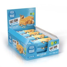 Gluten-Free Vegan Oat Bars - 12 No Sugar Added Snacks, 2.5oz Each