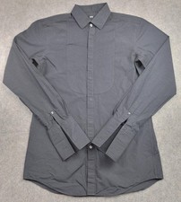 BOSS Hugo Boss Shirt Mens 15 Slim Fit Black Tuxedo Pleated Bib Dress Long Sleeve