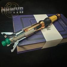 IN US NAWYA Doctor Who 11th Metal Sonic Screwdriver w/ LED Cosplay Prop Light up