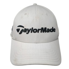 TaylorMade Adidas Strapback Hat White One Size Embroidered 6 Panel