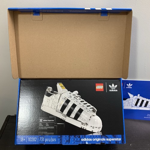 LEGO 10282 Adidas Originals Superstar Sneaker Shoe + Box + Manual Assembled Used - Picture 20 of 22