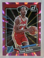 Kobe Bufkin 2023-24 Donruss #204 Rated Rookie (RC) Pink Laser Holo 02/50 ATL NBA