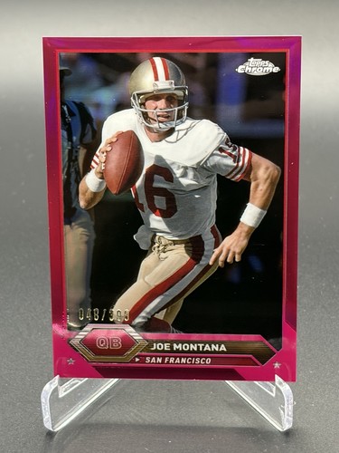 2023 Topps Composite - Topps Chrome Joe Montana #16 Magenta Refractor /399