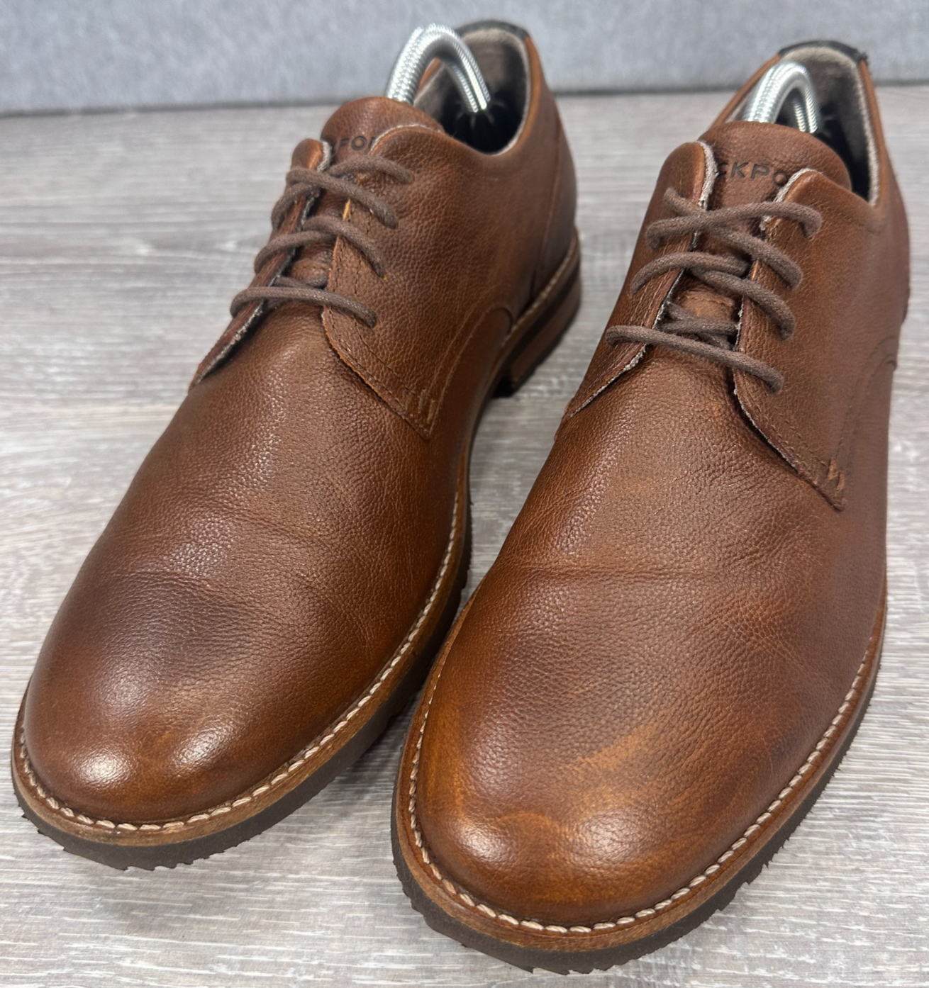 SAOLA Scarpe Oxford da passeggio Rockport Adiprene suola di Adidas marrone uomo 9 5 M
