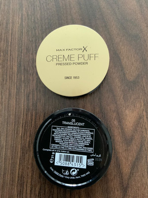 Max Factor 21g Creme Puff Compact Powder Translucent 05 Brandneu