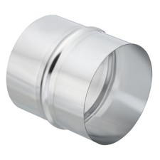 4" Galvanized Steel Duct Connector Duct Coupling Vent Coupler, 3.2" Long
