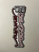 Memories With Grandpa Handmade Scrapbook Title Die Cut Paper Pieced