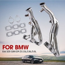 Fit For Bmw E46 E39 Z3 2.5l 2.8l 3.0l L6 Exhaust Polished Headers Us