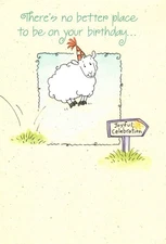 Happy Birthday Really Woolly Joy White Lamb Sheep Dayspring Greeting Card