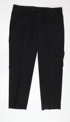 Kirkland Signature Anzughose Herren schwarz, 28W 30L, Wolle