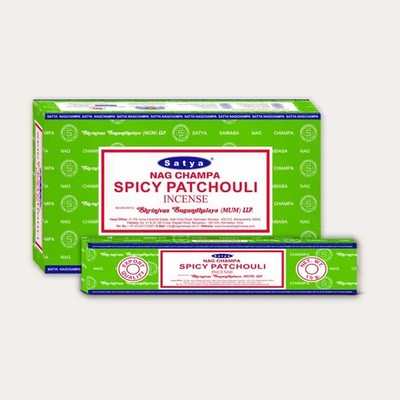 Satya Nag Champa Spicy Patchouli Incense 15g 24 Pack 2CT $27.99