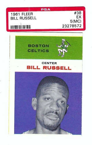 Bill Russell #38 1961 Fleer card