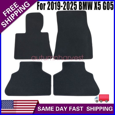 Fits 2022 2023 2024 2025 BMW X5 Front+Rear Floor Mats Carpet Velour Replacement