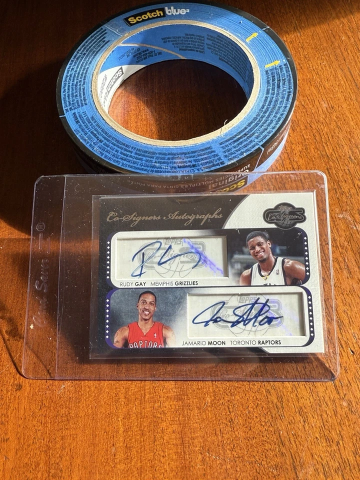 Rudy gay Jamario moon 2008-09 topps co-signers auto Dual Autographs /240 - Image 3 of 3