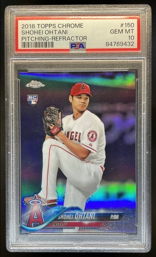 2018 Topps Chrome Shohei Ohtani RC Refractor Rookie #150 Angels PSA 10