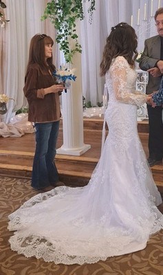 white wedding dress, size 7 or 8 