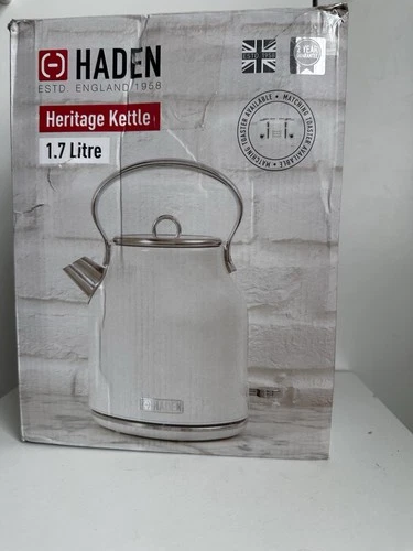 Haden Heritage 1.7 Cordless Electric Kettle Stainless Steel White 203939